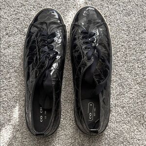 Black Patent Leather Coach Shoes